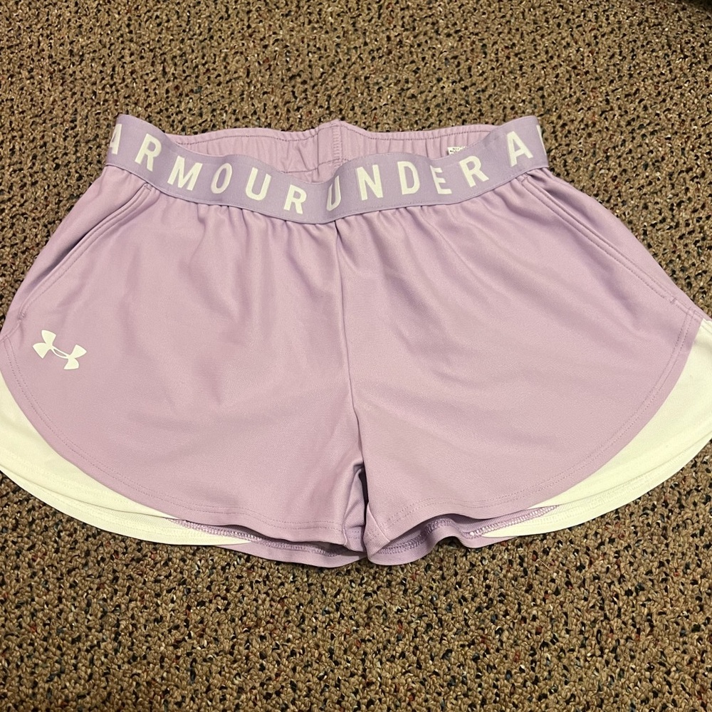Under Armour running shorts. Adult size small